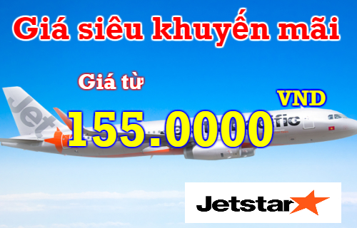 Jetstar khuyến mãi vé 155k