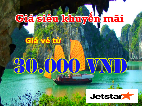 Jetstar khuyến mãi vé 30.000 VNĐ toàn mạng bay
