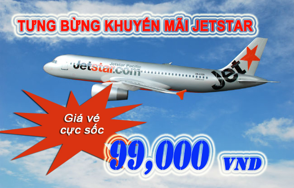 Vé Jetstar 99 000đ đi Bangkok/Singapore/Hồng Kông