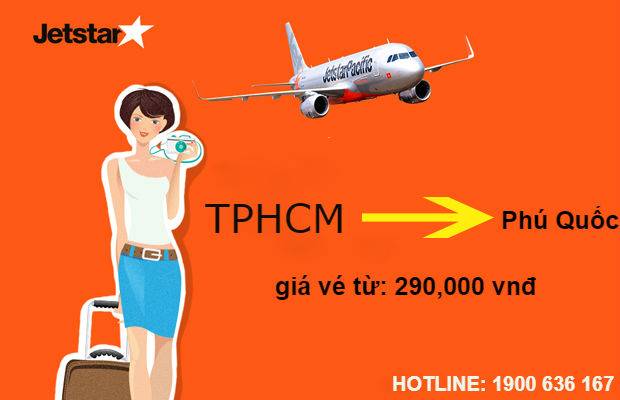 Vé rẻ Jetstar TPHCM đi Phú Quốc tháng 1/2019 từ 290,000 VNĐ