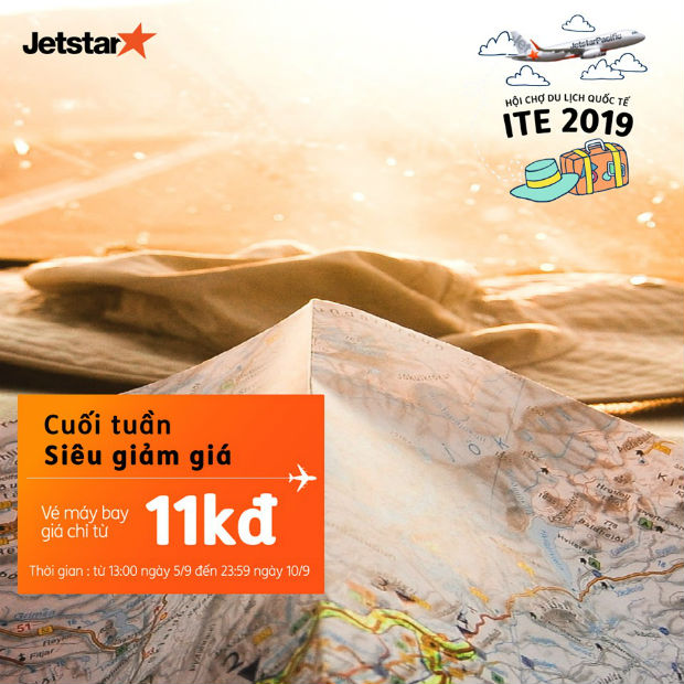 Jetstar siêu ưu đãi ngày hội chợ ITE 2019 với giá từ 11,000 VNĐ