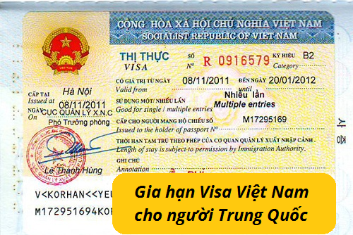 Pháp lý về việc gia hạn visa cho người Trung Quốc