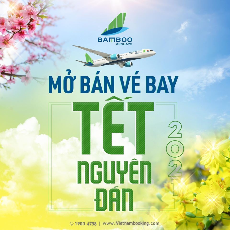 Mua vé máy bay Bamboo Airways Tết 2021