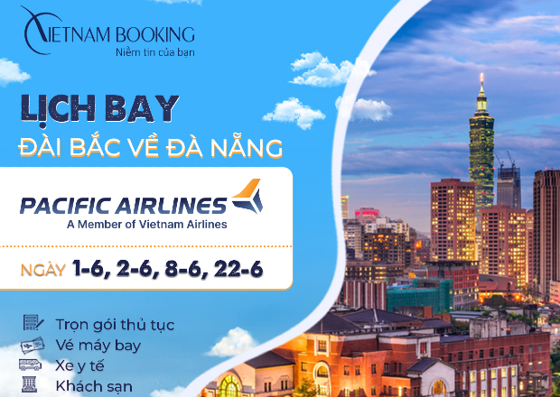 Chuyến bay charter từ Đài Loan về Việt Nam | Lịch bay hàng tháng