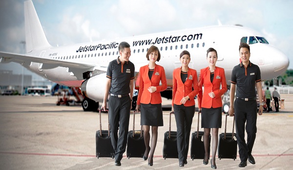 Khu vực làm thủ tục lên máy bay Jetstar