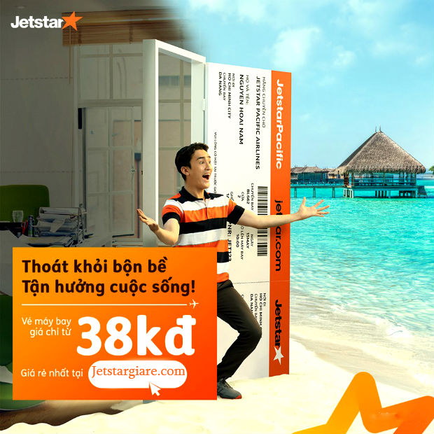 Jetstar khuyến mãi cuối tuần chỉ từ 38,000 VNĐ